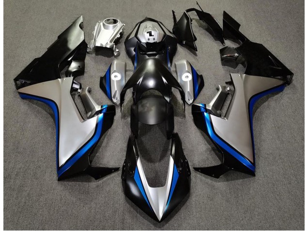 17-23 Argent & Noir & Bleu CBR1000RR Carénage Moto