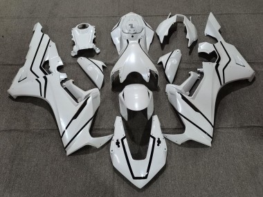 17-23 Doublure Blanc Nacré & Noir CBR1000RR Carénage Moto