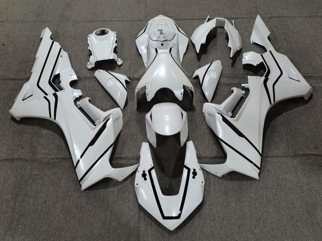 17-23 Doublure Blanc Nacré & Noir CBR1000RR Carénage Moto 17-23 Doublure Blanc Nacré & Noir CBR1000RR Carénage Moto