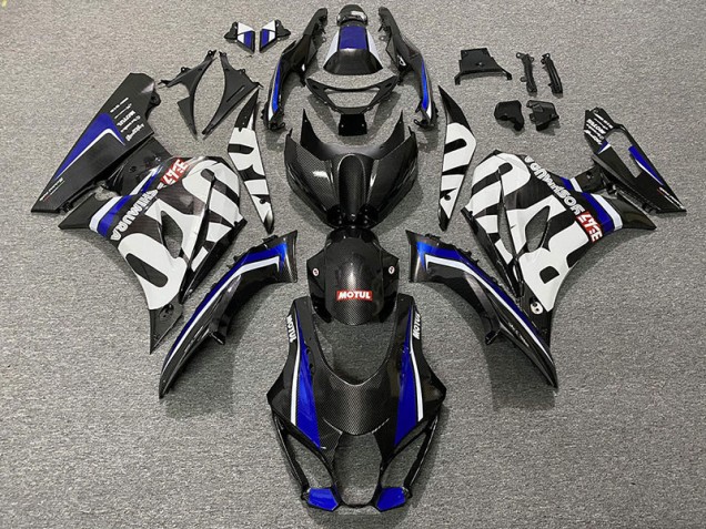 17-23 Fiber De Carbone Style & Bleu GSXR 1000 Carénage Moto 17-23 Fiber De Carbone Style & Bleu GSXR 1000 Carénage Moto