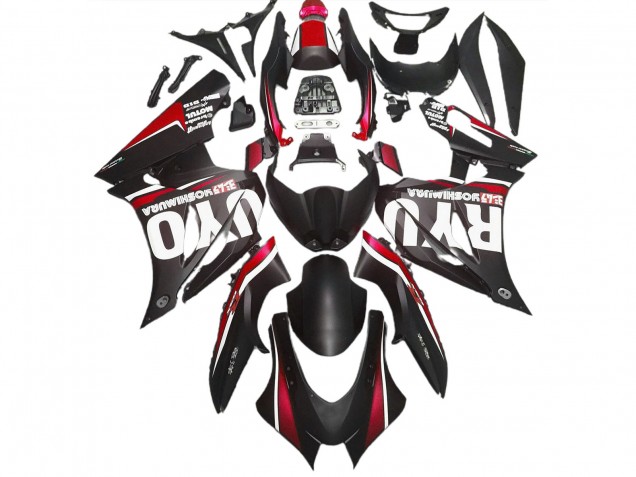 17-23 Noir Mat & Rouge GSXR 1000 Carénage Moto 17-23 Noir Mat & Rouge GSXR 1000 Carénage Moto