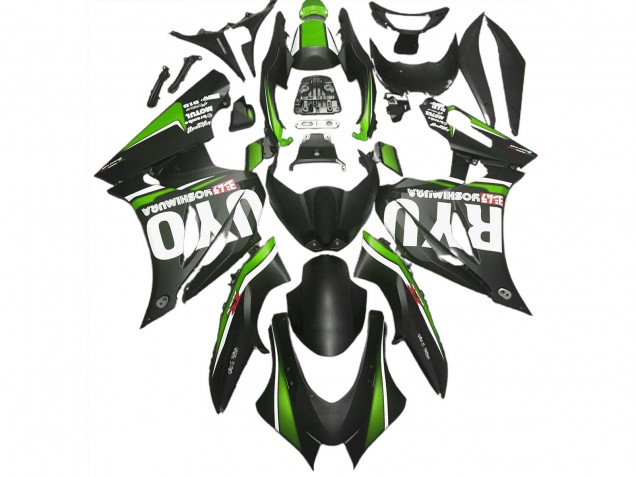 17-23 Noir Mat & Vert GSXR 1000 Carénage Moto 17-23 Noir Mat & Vert GSXR 1000 Carénage Moto