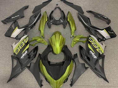 18-23 Jaune Liquide & Gris Ninja 400 Carénage Moto