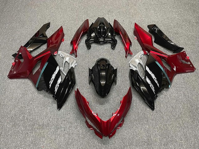 18-23 Rouge & Noir Ninja 400 Carénage Moto 18-23 Rouge & Noir Ninja 400 Carénage Moto