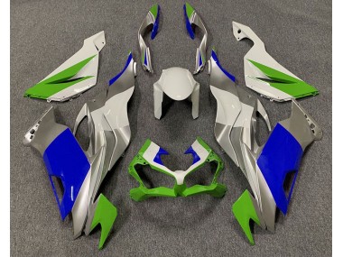 19-23 Vert Brillant Bleu & Argent ZX6R Carénage Moto