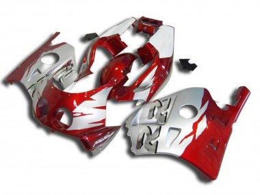 90-98 Argent Rouge & Blanc CBR250RR Carénage Moto