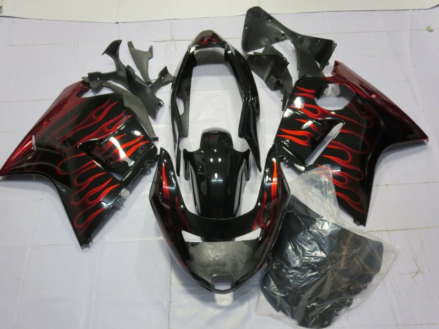 96-07 Rouge Brillant Flamme CBR1100XX Carénage Moto 96-07 Rouge Brillant Flamme CBR1100XX Carénage Moto