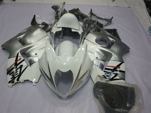 97-07 Argent Blanc GSXR 1300 Carénage Moto 97-07 Argent Blanc GSXR 1300 Carénage Moto