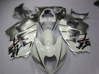 97-07 Blanc & Argent GSXR 1300 Carénage Moto