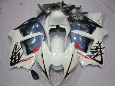 97-07 Blanc & Bleu Poussiéreux GSXR 1300 Carénage Moto