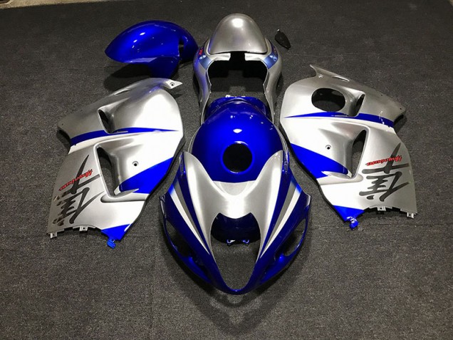 97-07 Bleu Brillant & Argent GSXR 1300 Carénage Moto 97-07 Bleu Brillant & Argent GSXR 1300 Carénage Moto