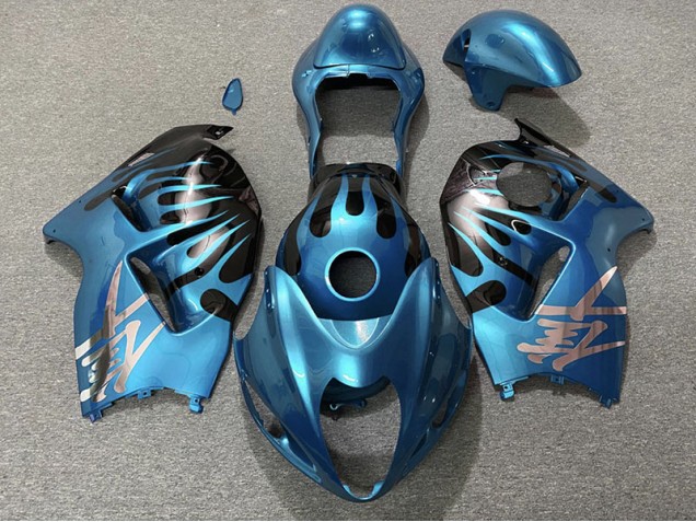 97-07 Bleu Ciel & Noir GSXR 1300 Carénage Moto 97-07 Bleu Ciel & Noir GSXR 1300 Carénage Moto