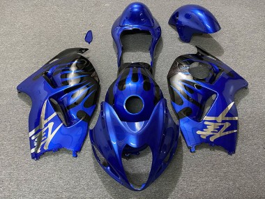 97-07 Bleu Profond & Noir GSXR 1300 Carénage Moto