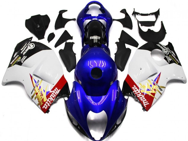 97-07 Logo Personnalisé Bleu & Blanc GSXR 1300 Carénage Moto 97-07 Logo Personnalisé Bleu & Blanc GSXR 1300 Carénage Moto