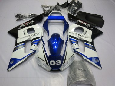 98-02 Bleu & Argent R6 Carénage Moto