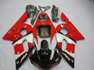 98-02 Rouge Blanc & Noir R6 Carénage Moto