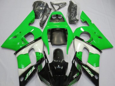 98-02 Vert Blanc & Noir R6 Carénage Moto