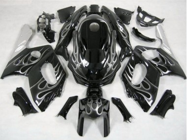 98-07 Noir & Argent Flamme YZF600 Carénage Moto