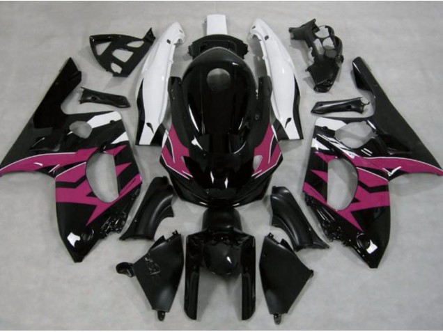 98-07 Rose Noir & Blanc YZF600 Carénage Moto 98-07 Rose Noir & Blanc YZF600 Carénage Moto