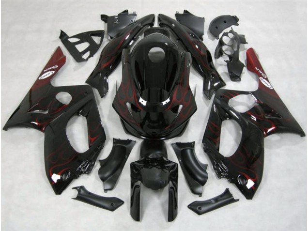 98-07 Rosso Fiamma YZF600 Carénage Moto 98-07 Rosso Fiamma YZF600 Carénage Moto