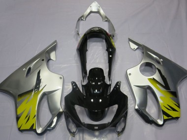 99-00 Argent Jaune & Noir CBR600 F4 Carénage Moto