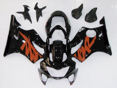 99-00 Noir Brillant & Orange CBR600 F4 Carénage Moto