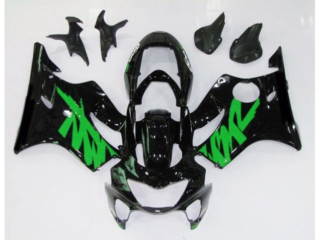 99-00 Noir Brillant & Vert CBR600 F4 Carénage Moto